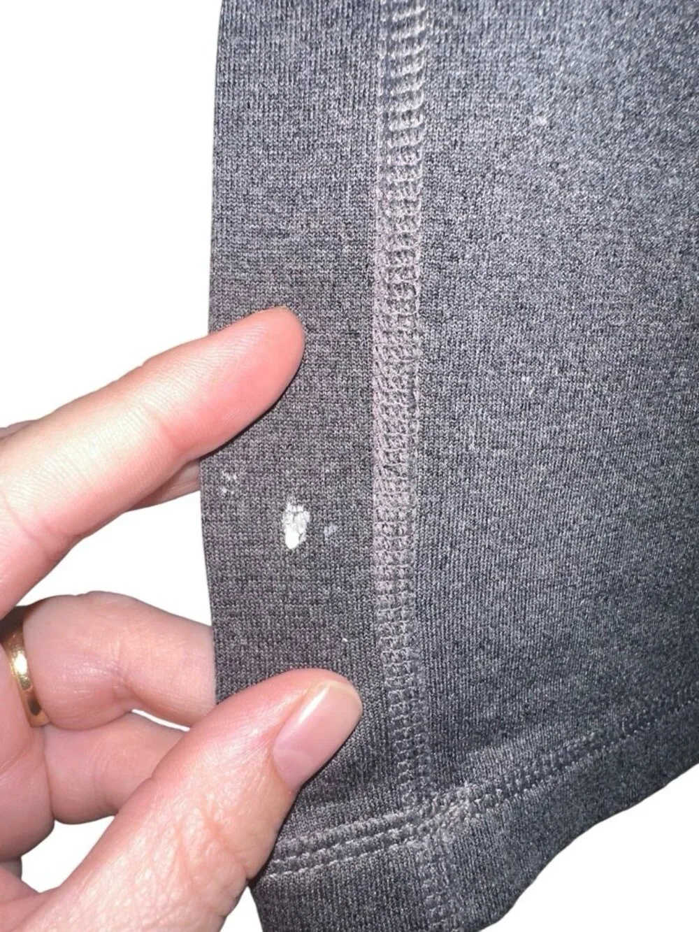North Face Mens Long Sleeve Vapor Wick Base Layer Shirt Sz M Gray Knit